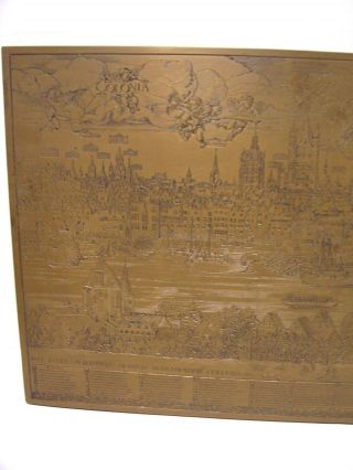 LARGE VTG WALL HANGING MADE IN ENGLAND ROMAN COLONY AGRIPPINA COLOGNE RHINE 1531 3