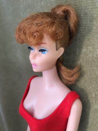 Vintage Titan Redhead Ponytail Barbie Paint No Green 2