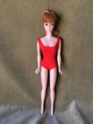 Vintage Titan Redhead Ponytail Barbie Paint No Green 3