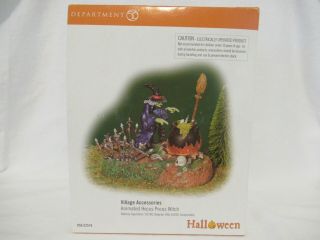 Dept 56 Halloween Animated Hocus Pocus Witch No Motion Retired 2007 In Orig Box