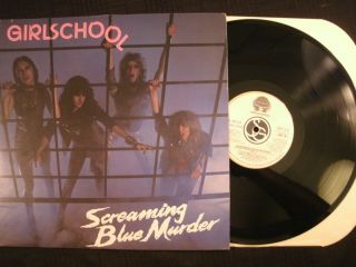 Girlschool - Screaming Blue Murder - 1982 Canada Vinyl 12  Lp.  / Hard Rock Metal