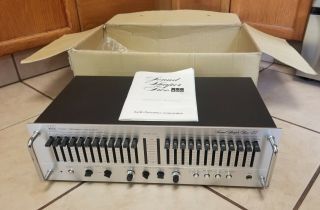 Adc Sound Shaper Two Ic Stereo Frequency Equalizer Ss - 2 Vintage Rare Silver