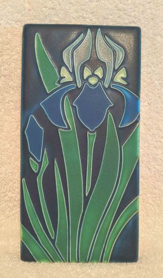 Stunning Motawi Tileworks Arts And Crafts Art Deco 8 X 4 Tile Signed
