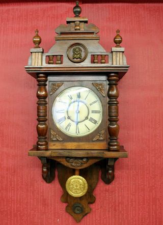 Old Wall Clock Regulator Freischwinger Chime Uhr Clock 31 Day
