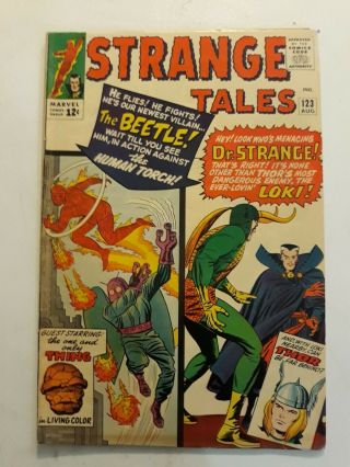 Strange Tales 123 Fn,  1964 1st App Of The Beetle Dr Strange Loki App Ditko Art
