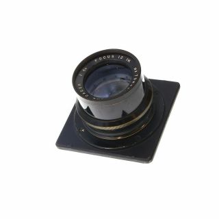 Vintage Goerz 12inch F/6.  8 Dagor Barrel Lens With 4x5 Graflex Board Ug
