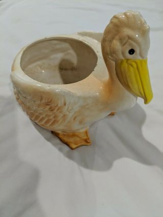 Rare Vintage Retro Pelican Planter (mid Century) Ceramic Japan