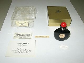Vintage Jean Patou Joy Perfume Bottle & Boxes - 1/4 Oz - - 1/2 Full