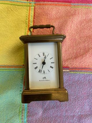Mathew Norman Mantle Carriage Clock,  11 Jewels,  Swiss Made Porcelain Face