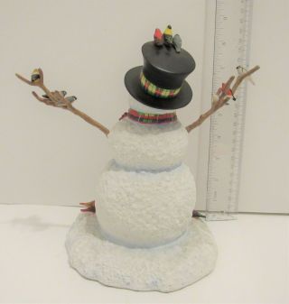Lenox Feathered Friends Snowman Figurine 1997 By Lynn Bywaters 8.  5 