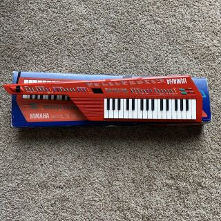 Yamaha Shs - 10r Keytar Red Fm Digital Keyboard Midi Vintage 1987 W/ Box