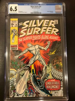 The Silver Surfer 18 Cgc 6.  5 Ow To White Pages