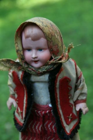 10 " Kimport Polish Doll W Celluloid Head By P.  R.  Zast W Ask Mark/national Dress