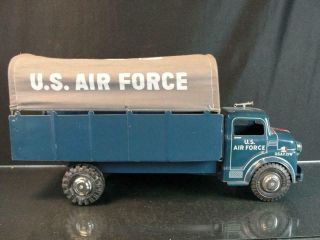 1950 ' S MARX PRESSED STEEL U.  S.  AIR FORCE TRANSPORT TRUCK TOY VINTAGE 2