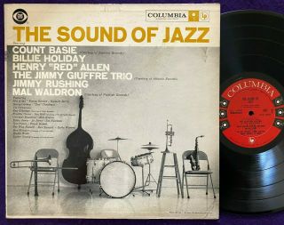 V/a The Sound Of Jazz Lp Columbia Mono Billie Holiday Count Basie 6 Eye Ex/ex