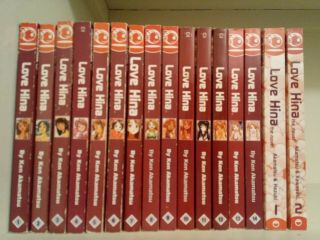 Love Hina Manga Complete Set (volume 1 - 14),  2 Novels