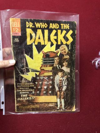 Dr.  Who And The Daleks 12 - 190 - 612 Dell Movie Comics 1966 1st U.  S.  Appearance