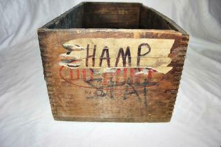 Vintage Dupont - Monobel High Explosives Wooden Box Joint Crate Dovetailed 25lbs 2