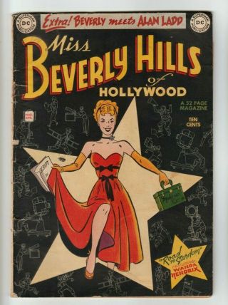 Miss Beverly Hills Of Hollywood 1 Dc Comic Book 1949 Vg - Rare