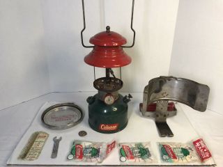 Vintage Coleman Christmas Lantern 12/51 W/extras