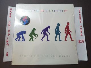Supertramp Brother Where You Bound 1985 Lp W/ Hype Sp - 5014