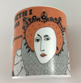 Elizabeth I The Virgin Queen Cole Of London Mug Hand Decorated / Stoke On Trent