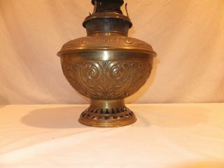 1890 ' s B&H No.  96 Brass Country Store Hanging oil lamp font 2