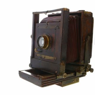 Vintage Kodak 5x7 " Tailboard Camera,  With 7 1/2 " F/4.  5 Anastigmat No.  33 - Ug