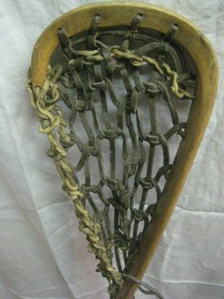 Vintage Wooden Lacrosse Stick Logan Special Native Indian Made Ohsweken Canada