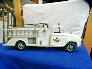 Vintage 1959 Tonka Pumper Fire Truck,  Rare White Ladder & Hose Side Door 2