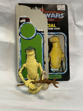 Amanaman 1985 Vintage Kenner Star Wars Figure Complete With Card Back