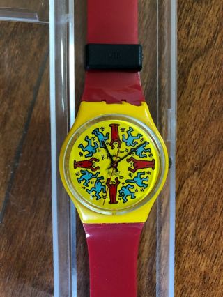 Swatch Keith Haring Gz100 1985 Watch