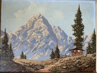 Vintage Peter Haller,  Alps Painting