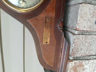 Antique Greyhound Bus Line 20 Years Service 1956 revere mantle clock gold brass 3