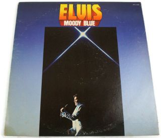Elvis Presley Moody Blue Demo Promo Blue Vinyl Lp Album Afl1 - 2428