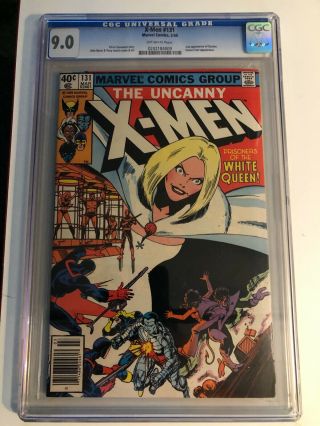 X - Men 131 Cgc 9.  0 First Cover Appearance The White Queen Emma Frost Uncanny