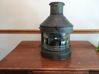 Antique Tung Woo Masthead Ship Lantern Vintage No.  M1185