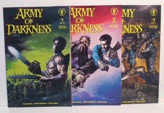 Army Of Darkness 1 2 3 Complete Set 1992 Dark Horse - Sam Raimi - John Bolton