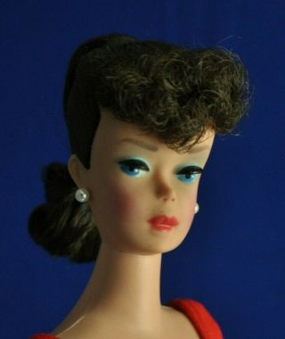 Vintage 1960s 6 Brunette Ponytail Barbie