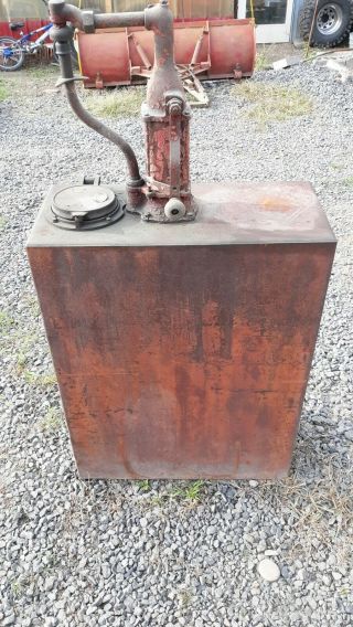 Gilbert & Barker Lubester Grease Oil Gas Station Pump Sign Vintage Antique 2