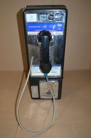 Vintage Southwestern Bell Coin - Operated Public Payphone - For Home Use Only