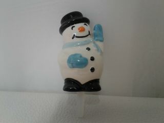 Nora Fleming Snowman Mini - Frosty Pal - Hand - Painted Ceramic Charm - A172