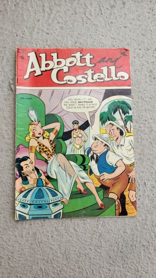 Vtg Abbott And Costello Vol 1 27 1954 Comic Book 10 Cent