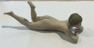 Antique German Bisque Nude Bathing Beauty Figurine