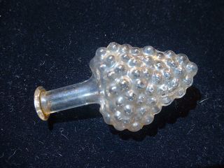 Antique Miniature Blown Glass Laydown Perfume Bottle in Grape Form 2