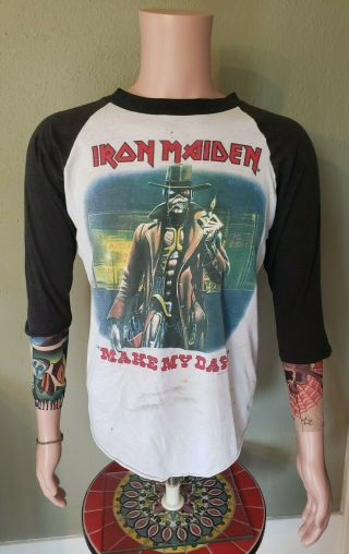 Rare Vtg (1986) Iron Maiden Stranger In A Strange Land Concert T - Shirt