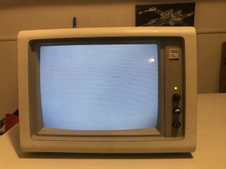 Vintage Ibm 5153 12 " Color Display Crt Monitor Power On Read May 1987