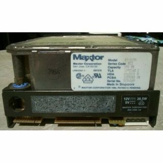 Vintage MAXTOR XT - 2190 Full Height 190MB MFM Hard Disk Drive 3