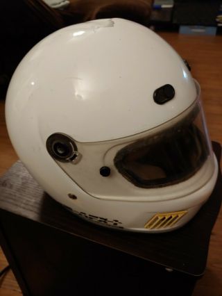 Bell Afx - 1 Kevlar Pro Series 2000 Ec Extended Coverage Racing Helmet Vintage