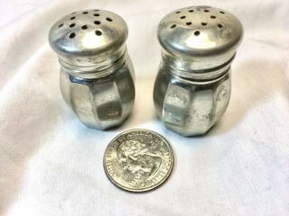Vintage Empire Teeny Tiny Pewter Salt & Pepper Shakers